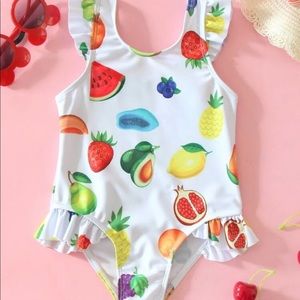 Avocado strawberry pineapple toddler fruit swim